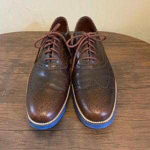 Cole Haan Zero grand brown/blue wingtip shoes Men’s 13